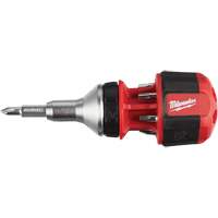 Tournevis compact &agrave; cliquet 8-en-1 &agrave; embouts multiples avec porte-embout de 1/4", Prise Coussin&eacute;e Distribution Jean Lapalme