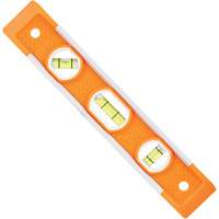 Torpedo Level, 9" L, Plastic, 3 Vials, Magnetic Distribution Jean Lapalme