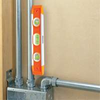Torpedo Level, 9" L, Plastic, 3 Vials, Magnetic Distribution Jean Lapalme