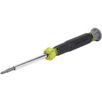 4-in-1 Multi-Bit Electronics Screwdriver with Slotted & Phillips Bits, 6-1/2" L, Cushion Grip Handle Distribution Jean Lapalme