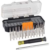All-in-1 Precision Screwdriver Set with Tamperproof Bits & Case, 6-35/100" L, Cushion Grip Handle Distribution Jean Lapalme