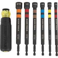 6-Piece Hollow Ratcheting Power Nut Driver Set, 1/4''/5/16''/3/8''/7/16''/1/2''/9/16'' Tip, 1/4" Drive, 6.3" L, Magnetic Distribution Jean Lapalme