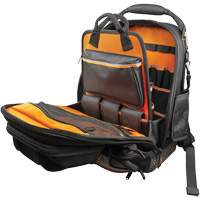 Sac &agrave; outils dorsal Tradesman Pro Tool Master, 11" lo x 13-1/2" la, Noir/Gris/Orange, Polyester Distribution Jean Lapalme