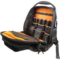 Sac &agrave; outils dorsal Tradesman Pro Tool Master, 11" lo x 13-1/2" la, Noir/Gris/Orange, Polyester Distribution Jean Lapalme
