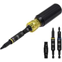 11-in-1 Impact Rated Multi-Bit Screwdriver/Nut Driver, 8" L, Cushion Grip Handle Distribution Jean Lapalme
