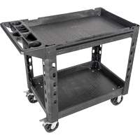 MODbox Utility Cart, 0 Drawers, 44-63/100" L x 25-1/2" W x 39" H, Black Distribution Jean Lapalme