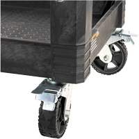 MODbox Utility Cart, 0 Drawers, 44-63/100" L x 25-1/2" W x 39" H, Black Distribution Jean Lapalme