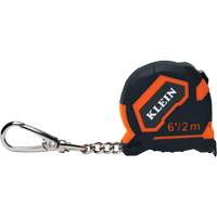 Keychain Tape Measure, 1/2" x 6'/2 m, 1/32''/0.79 mm Graduations Distribution Jean Lapalme