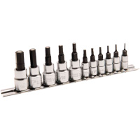 Magnetic SAE Bit Socket Set JMHB-11S, Hex, 1/4"/3/8" Drive, 11 Pcs Distribution Jean Lapalme