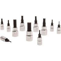 Magnetic SAE Bit Socket Set JMHB-11S, Hex, 1/4"/3/8" Drive, 11 Pcs Distribution Jean Lapalme