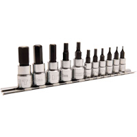 Magnetic Metric Bit Socket Set JMHB-11M, Hex, 1/4"/3/8" Drive, 11 Pcs Distribution Jean Lapalme