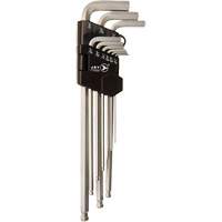 Extra-Long Magnetic SAE Ball Nose Hex Key Set JMHK-9SL, 9 Pcs., Imperial Distribution Jean Lapalme