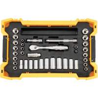 Mechanic Tool Set with TOUGHSYSTEM&reg; 2.0 Tray & Lid, 131 Pcs, 1/4"/3/8" Drive Size, Deep Distribution Jean Lapalme