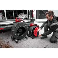 D&eacute;vidoir modulaire pour linspection de conduites avec c&acirc;ble pousseur flexible de 100', T&ecirc;te de cam&eacute;ra 25 mm (0,98") Distribution Jean Lapalme