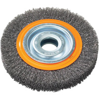 Brosse rotative, 7" dia., Fils 0,118", Arbre 1-1/4" Distribution Jean Lapalme