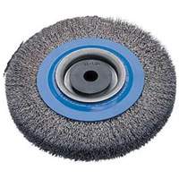 Brosses rotatives &agrave; fils torsad&eacute;s d'&eacute;tabli, 6" dia., Fils 0,0118", Arbre 1/2" - 1-1/4" Distribution Jean Lapalme
