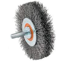 Mounted Crimped Wire Wheel, 2" Dia., 0.0118" Fill Distribution Jean Lapalme