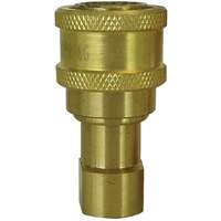 RACCORD HYDRAULIQUE FERME 2VOIES,1/2"NPT,LAITON, Laiton/Acier inoxydable Distribution Jean Lapalme