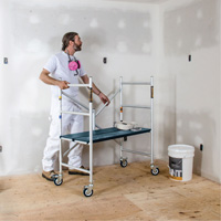 Mobile Work Scaffolding - Mini Scaffoldings, Aluminum Frame, 42" D x 48-1/2" H Distribution Jean Lapalme
