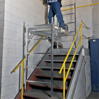 Mobile Work Scaffolding - Maxi Square Scaffolding, Aluminum Frame, 74" D x 75" H Distribution Jean Lapalme