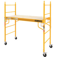 Mobile Work Scaffolding - Maxi Square Scaffolding, Steel Frame, 74" D x 74" H Distribution Jean Lapalme