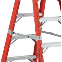 6600 AA Series Industrial Extra Heavy-Duty 2-Way Stepladders, Fibreglass, 375 lbs. Capacity, 4' Distribution Jean Lapalme