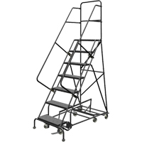&eacute;chelles roulantes multidirectionnelles, 7 marches, Largeur de la marche 24", Hauteur de la plateforme 70", Acier Distribution Jean Lapalme