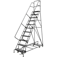 &eacute;chelles roulantes multidirectionnelles, 11 marches, Largeur de la marche 24", Hauteur de la plateforme 110", Acier Distribution Jean Lapalme