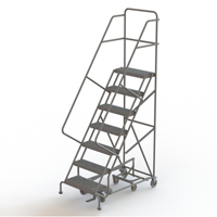 &eacute;chelles roulantes multidirectionnelles, 7 marches, Largeur de la marche 24", Hauteur de la plateforme 70", Acier Distribution Jean Lapalme