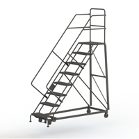 Heavy Duty Safety Slope Ladder, 8 Steps, Perforated, 50° Incline, 80" High Distribution Jean Lapalme