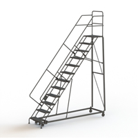 Heavy Duty Safety Slope Ladder, 12 Steps, Perforated, 50° Incline, 120" High Distribution Jean Lapalme