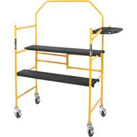 Jobsite Series 4' Safety Rail & Tool Shelf Scaffold Kit, Steel Frame, 49-1/2" D x 57-3/4" H Distribution Jean Lapalme