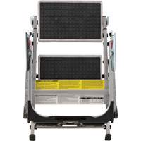 &eacute;chelle escabeau avec roues pivotantes, 2 marches, 23" x 21" x Hauteur 34,50" Distribution Jean Lapalme