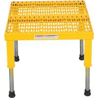 Plate-forme ajustable Step-Mate, 1 marche(s), 23-1/2" la x 19-9/16" lo x 16-1/2" h, Capacit&eacute; 500 lb Distribution Jean Lapalme