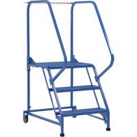 Maintenance Ladder, 3 Steps, 23-9/16" Step Width, 30" Platform Height, Steel Distribution Jean Lapalme