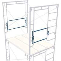 Adjustable End-Stop Scaffolding Guardrail, Guard Rail, 21" H Distribution Jean Lapalme