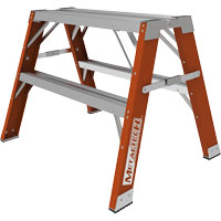 Buildman Step-up Workbench, 2' H x 33.5" W x 25.75" D, 300 lbs. Capacity, Fibreglass Distribution Jean Lapalme