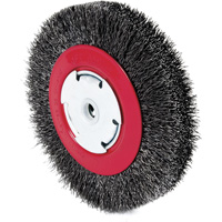 101F-3M Crimped Wire Wheel, 6" Dia., 0.014" Fill, 1/2"/2"/5/8" Arbor Distribution Jean Lapalme