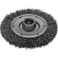 Twist Know Wire Wheel, 4" Dia., 0.02" Fill, 5/8"-11 Arbor, Stainless Steel Distribution Jean Lapalme
