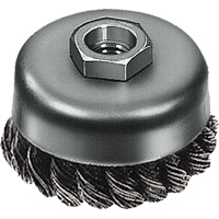 Knot Wire Cup Brush, 3" Dia. x 5/8"-11 Arbor Distribution Jean Lapalme