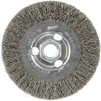 Crimped Wire Wheel, 4" Dia., 0.12" Fill, 5/8"-11 Arbor Distribution Jean Lapalme