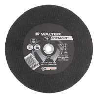 Meule &agrave; tronçonner rapide en acier inoxydable Portacut, 12" x 1/8", Arbre de 3/4", Type 1, Carbure de silicium, 6300 Tr/min Distribution Jean Lapalme