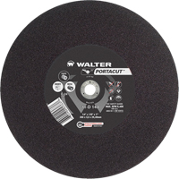 Meule &agrave; tronçonner rapide en acier inoxydable Portacut, 14" x 1/8", Arbre de 1", Type 1, Carbure de silicium, 5400 Tr/min Distribution Jean Lapalme