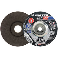Disque de meulage et de tronçonnage Zip, 4" x 1/32", Arbre de 3/8", Type 27, Grain de 60, Oxyde d'aluminium Distribution Jean Lapalme