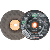 FLEXCUT MILL SCALE Grinding Wheel, 4-1/2", 36 Grit, Aluminum Oxide, 5/8"-11, 13300 RPM, Type 29 Distribution Jean Lapalme