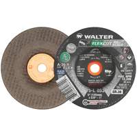 FLEXCUT MILL SCALE Grinding Wheel, 5", 36 Grit, Aluminum Oxide, 5/8"-11, 12200 RPM, Type 29 Distribution Jean Lapalme