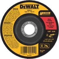 High Performance Metal Grinding Wheel, 4-1/2" x 1/4", 7/8" Arbor, Aluminum Oxide, Type 27 Distribution Jean Lapalme