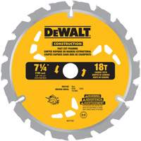 Lame de scie &agrave; pointes au carbure pour coupe rapide, 7-1/4", 18 dents, Pour Bois Distribution Jean Lapalme