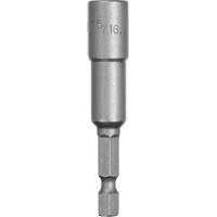 Nut Driver, 5/16" Tip, 1/4" Drive, 2-9/16" L, Magnetic Distribution Jean Lapalme