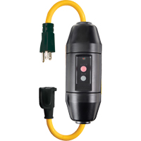 Cordons avec disjoncteur de fuite &agrave; la terre en ligne, 120 V, 20 A, Cordon de  Distribution Jean Lapalme